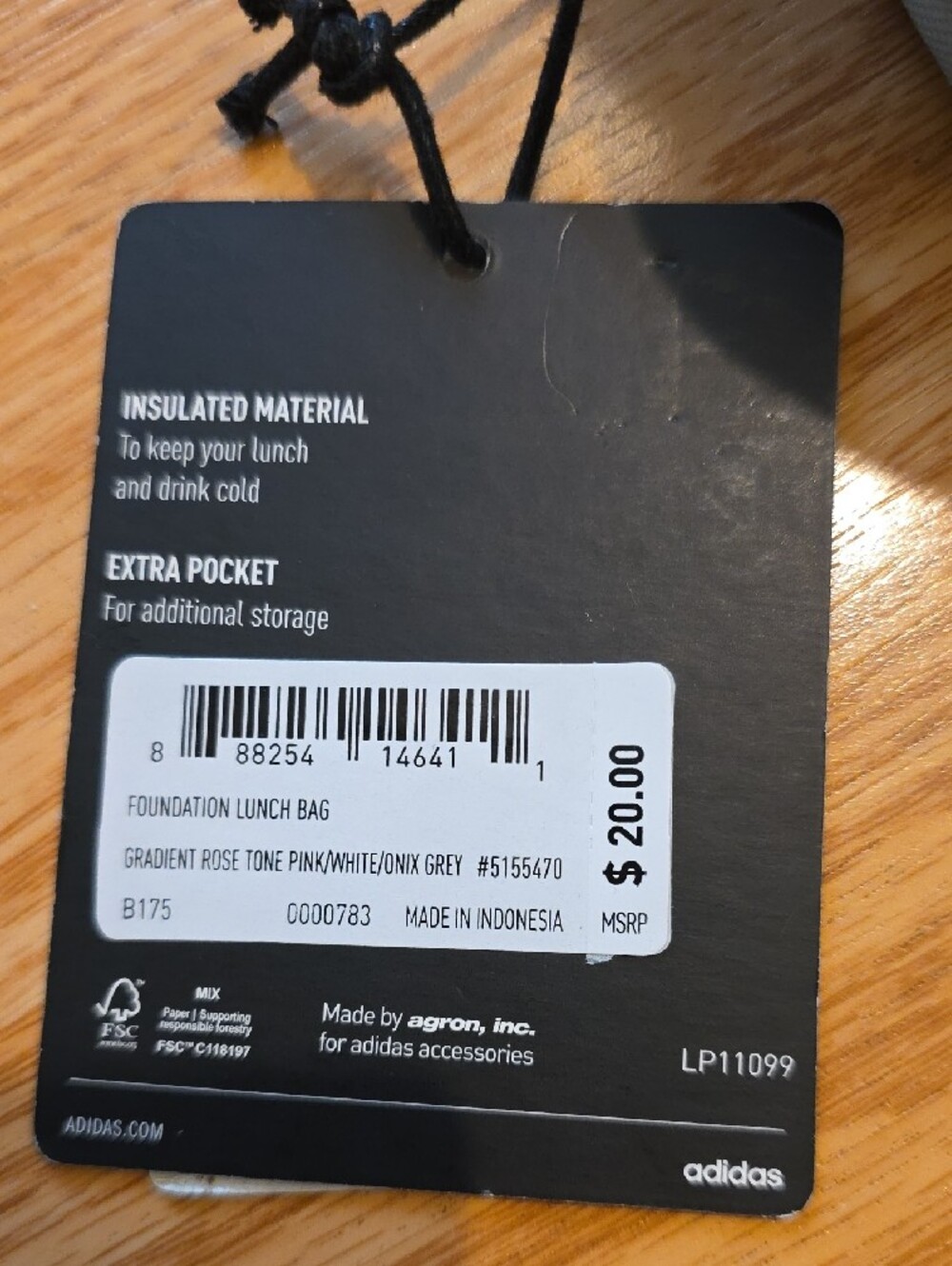 adidas Gradient Foundation Lunch Bag - Picture 2 of 4